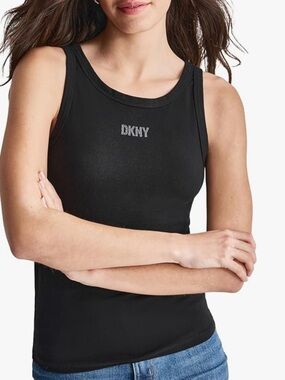 DKNY Women's Tank Soft Sleeveless Logo. Size Large. New With Tag.